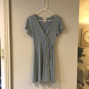 White + Blue cute dress